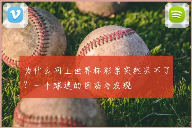 为什么网上世界杯彩票突然买不了?一个球迷的困惑与发现