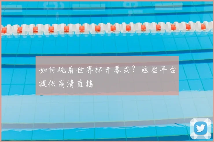 如何观看世界杯开幕式？这些平台提供高清直播